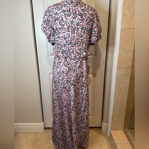 Diane Von Furstenberg Silk Short Sleeve Maxi Dress - Picture 5 of 6